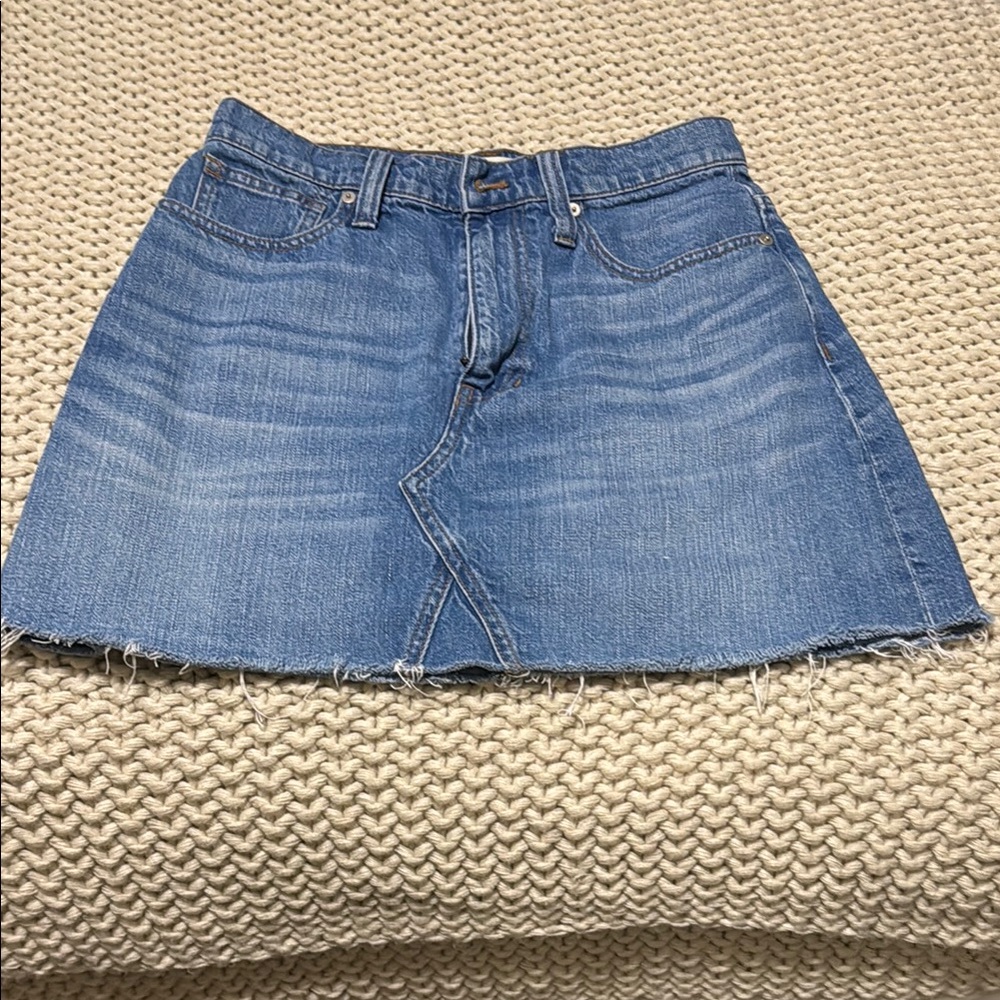 Madewell denim skirt